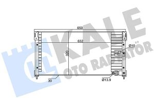 KALE HONDA Радіатор кондиціонера Accord IV 2.0/2.2 90-