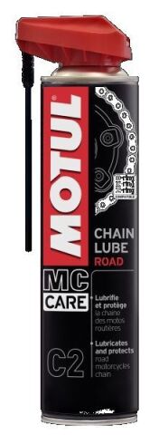 Змазка для ланцюгів мотоциклів (пофарбована/липка) C2 Chain Lube Road (400ml) (102981)