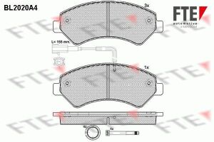 Колодки гальмівні (передні) Citroen Jumper/Fiat Ducato/Peugeot Boxer 2.0-3.0HDi 06- R16(з датчиком)