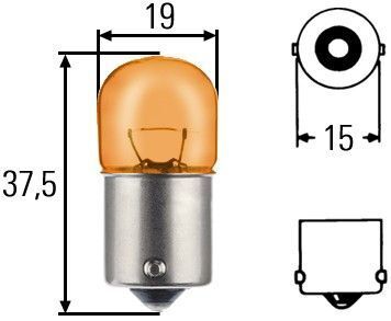 RY10W 12V 10W Лампа накаливания STANDARD