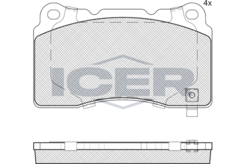 Колодки гальмівні (передні) Tesla Model S 12-/Model X 15-/Model 3 19-