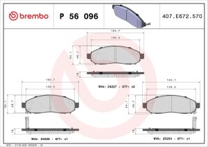 Колодки тормозные дисковые NISSAN Navara D40 05-15, Pathfinder R51 04-14, Leaf 10-17, e-NV200 14-