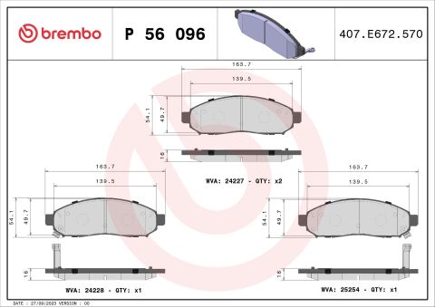 Колодки тормозные дисковые NISSAN Navara D40 05-15, Pathfinder R51 04-14, Leaf 10-17, e-NV200 14-