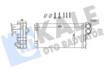 Радіатор отопЛінія 206/307,citroen c3 i,xsara picasso Радіатор отопЛінія 206/307,citroen c3 i,xsara picasso