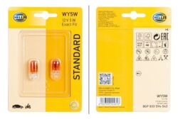 Лампа розжарювання вказівника повороту (жовтий) standard (блістер 2 шт)