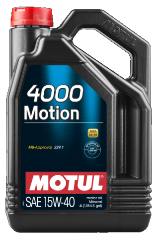 Моторное масло MOTUL 4000 Motion 10W-30, 4 литра