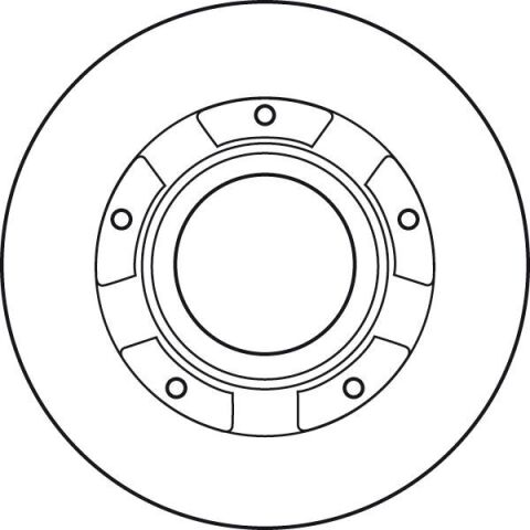 Тормозной диск зад.Transit V347 06- (H=69mm)