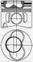 Поршень з кільцями та пальцем (розмір відп. 79.51/STD) 1,9TDI 1-й/2-й цил!!! (BJB, AVQ, ATD, AXR, AVB, фото 1 - інтерент-магазин Auto-Mechanic