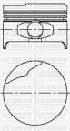 Поршень с кольцами и пальцем (размер отв. 79.5/STD) LOGAN 1.6 (3-й, 4-й цл.) (K7M.702/703/720/744/745/746)
