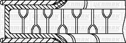 Комплект поршневих кілець (84,00/STD) (1,2/1,5/2,0) E81/E87 116i/118i/120i, E90 318i/320i, E83/E84 X1/X3 2,0 Комплект поршневих кілець (84,00/STD) (1,2/1,5/2,0) E81/E87 116i/118i/120i, E90 318i/320i, E83/E84 X1/X3 2,0