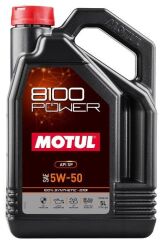 Моторна олива MOTUL 8100 Power 5W-50, 5 літрів