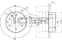 Диск тормозной (задний) MB Sprinter 209-519CDI 06-/VW Crafter 06-16 (298x16) (с покрытием) (полный), фото 6 - интернет-магазин Auto-Mechanic