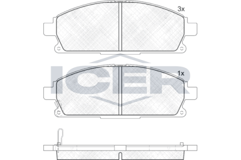 Колодки гальмівні (передні) Infiniti Q45 II 97-01