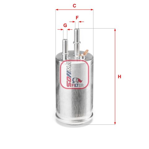 Фильтр топливный Volvo S60 1.6T3/T4/2.0T/T5/3.0T6/S80 1.6T4/2.0T/V60 2.0T/T5/3.0T6/V70 2.5FT 10-