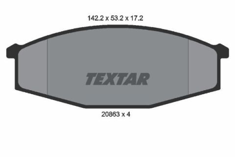 Колодки тормозные (передние) Nissan Patrol 2.8/3.2 TD 79-98 (Lucas)