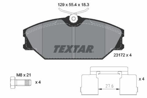 Колодки гальмівні (передні) Renault Clio II 00-/Megane I 96-03 (Lucas) Q+ Колодки гальмівні (передні) Renault Clio II 00-/Megane I 96-03 (Lucas) Q+