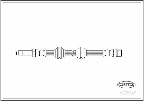 Шланг тормозной (передний) MB Vito (W638)