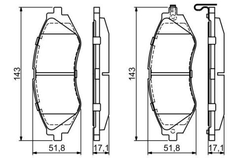 Колодки гальмівні (передні) Chevrolet Epica 05-/Daewoo Nubira/Leganza 97-/Rezzo 00-