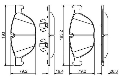 Колодки тормозные (передние) BMW X5 (E70/F15/F85) 06-/X6 (E71/E72/F16/F86) 08-