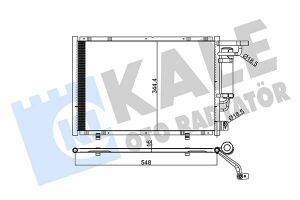 KALE FORD Радіатор кондиціонера B-Max, Fiesta VI, Transit Courier 14-