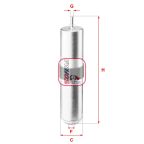 Фільтр паливний BMW 2 (F44/F45/F46)/X1 (F48) 1.5D-2.0D B37/B47 14- (OE line)