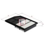 Фільтр повітряний Mitsubishi Outlander III 2.0/2.4 Hybrid 12-