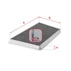 Фільтр салону MB C-class (W203) 00-07 (вугільний)