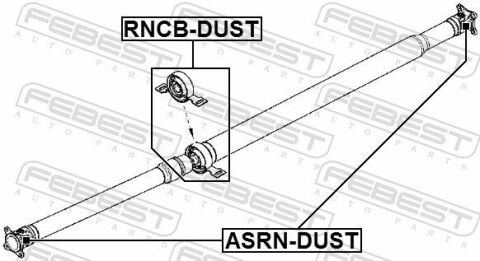 Подшипник подвесной кардана Duster/Terrano/Captur 1.5-2.0 11-