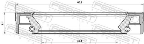 Сальник КПП 48.4x65.2x8.1x8.1 FABIA/OCTAVIA 1.0-1.8 00-14