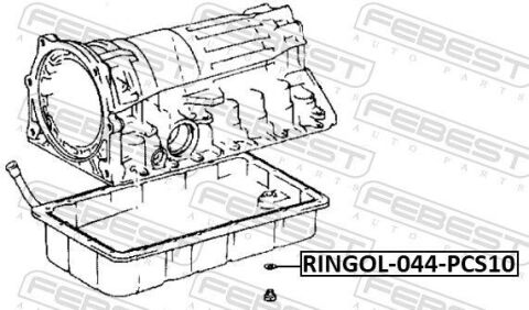 Уплотняющее кольцо сливной пробки КПП VW/TOYOTA 06-14