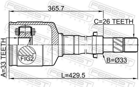 ШРКШ внутр. R 33z/33z26 DUSTER 1.5-2.0 11-