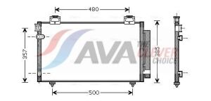 Радіатор кондиціонера (конденсатор) AVENSIS 03-