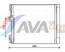 Радіатор кондиціонера (конденсатор) з осушувачем NV200 1.5 dCi 10-, EVALIA Автобус 1.5 dCi 10-