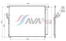 Радіатор кондиціонера (конденсатор) з осушувачем Ranger 2.2/3.2TDCi 11-