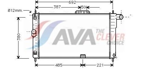 Радіатор системи охолодження двигуна ESPERO, ARANOS