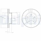 Тормозной диск передние EXPLORER 96-