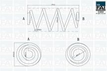 Пружина задняя L=279 мм NOTE (E11, NE11) 1.4-1.6 06-12