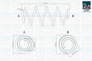 пружина передняя L= 374 mm Combo D 12-, Fiat Doblo 10-