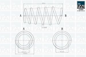 пружина передняя L=300mm Zafira B 05-