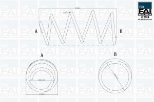 пружина передняя L=340mm 3 E90,E91/E92 (D3,D4)