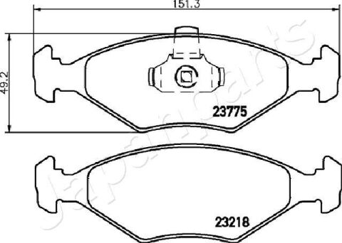 тормозные колодки дисковые FIAT Fiorino 93-2001