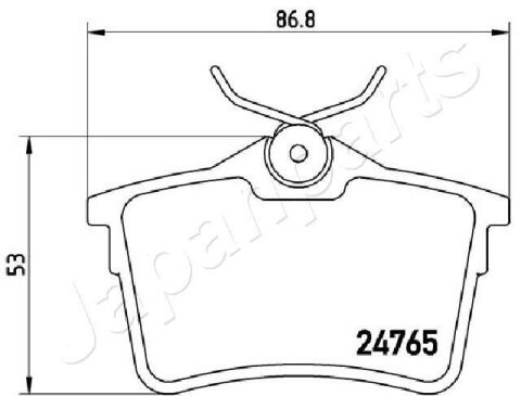 тормозные колодки задн.Berlingo (B9) 08 -