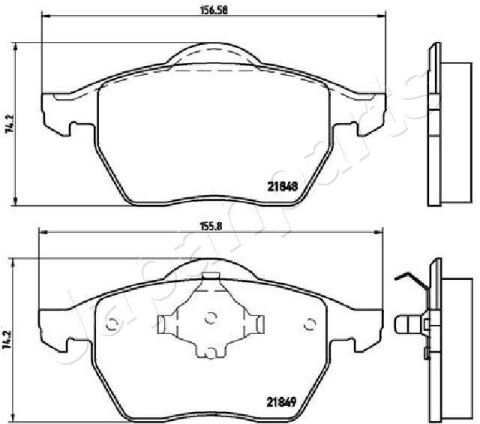 гальмівні колодки перед. AUDI A4/6 VW Passat -05 SKODA Superb