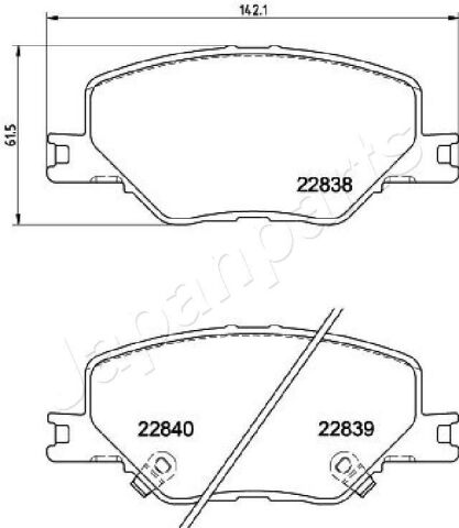 колодки гальм. передн. OPEL Insignia B