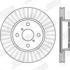 тормозной диск передн.Yaris 06-