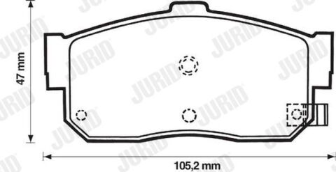 гальмівні колодки задн. Almera 00- Maxima QX 00-