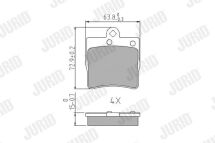 гальмівні колодки задн. W202,203,210 гальмівні колодки задн. W202,203,210