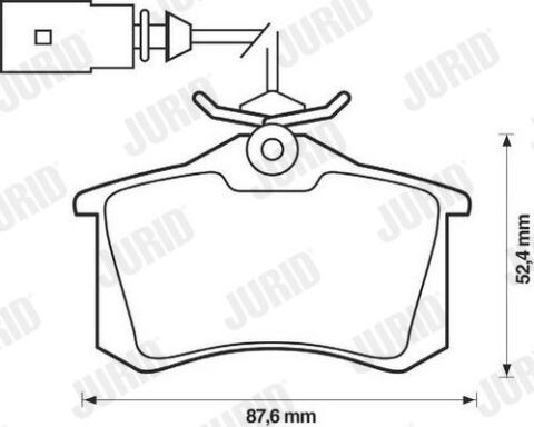 тормозные колодки задние Galaxy, VW Sharan, SEAT