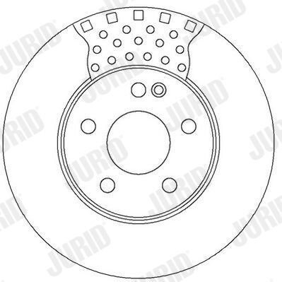 диск гальмів.передн.W169 04-,W245 05-