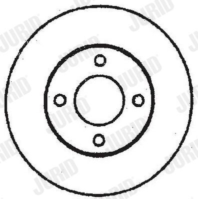 диск тормозной задн. 10mm Audi 80/100 82-96